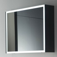 Зеркальный шкаф Jacob Delafon Escale 100 см, черный лак